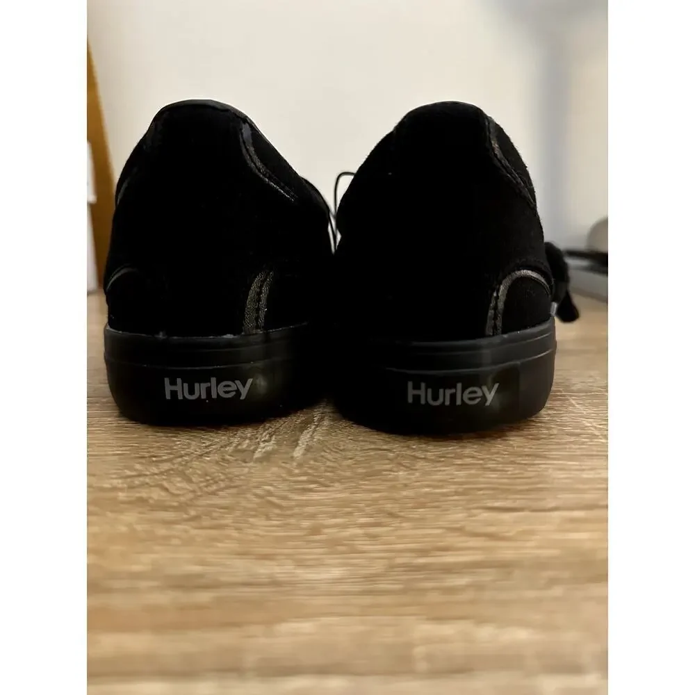 Hurley Men's Arlo Lace Canvas Sneaker Shoes size 9 Black